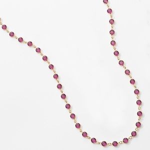 Gold amethyst chanelle necklace